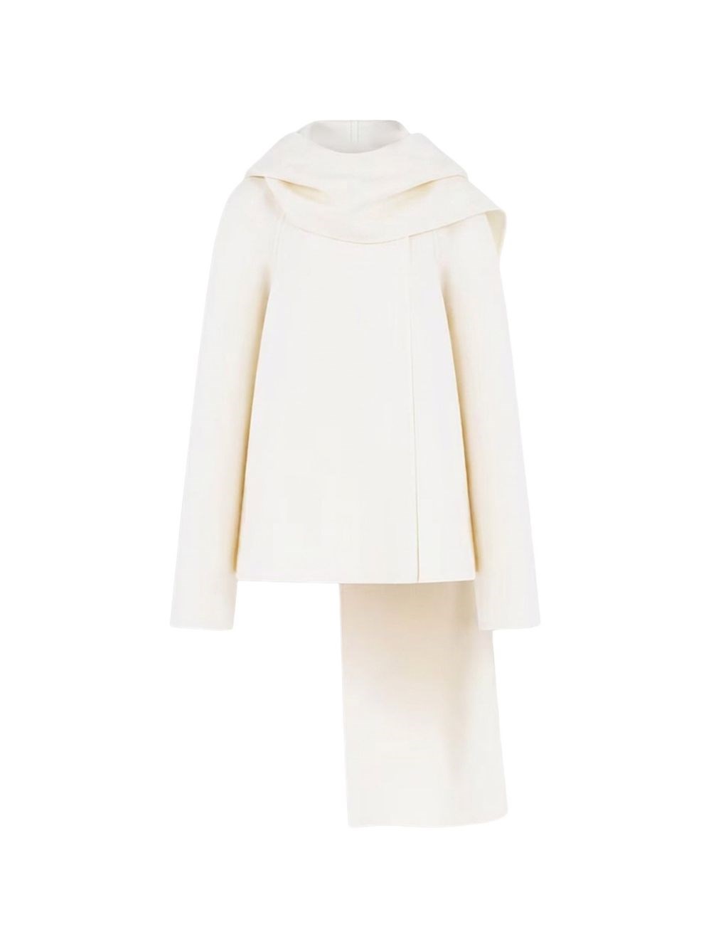 Alaïa Wool Scarfed Coat