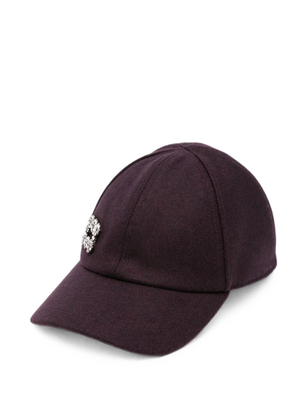 Roger Vivier Rv Flower Strass Baseball Cap