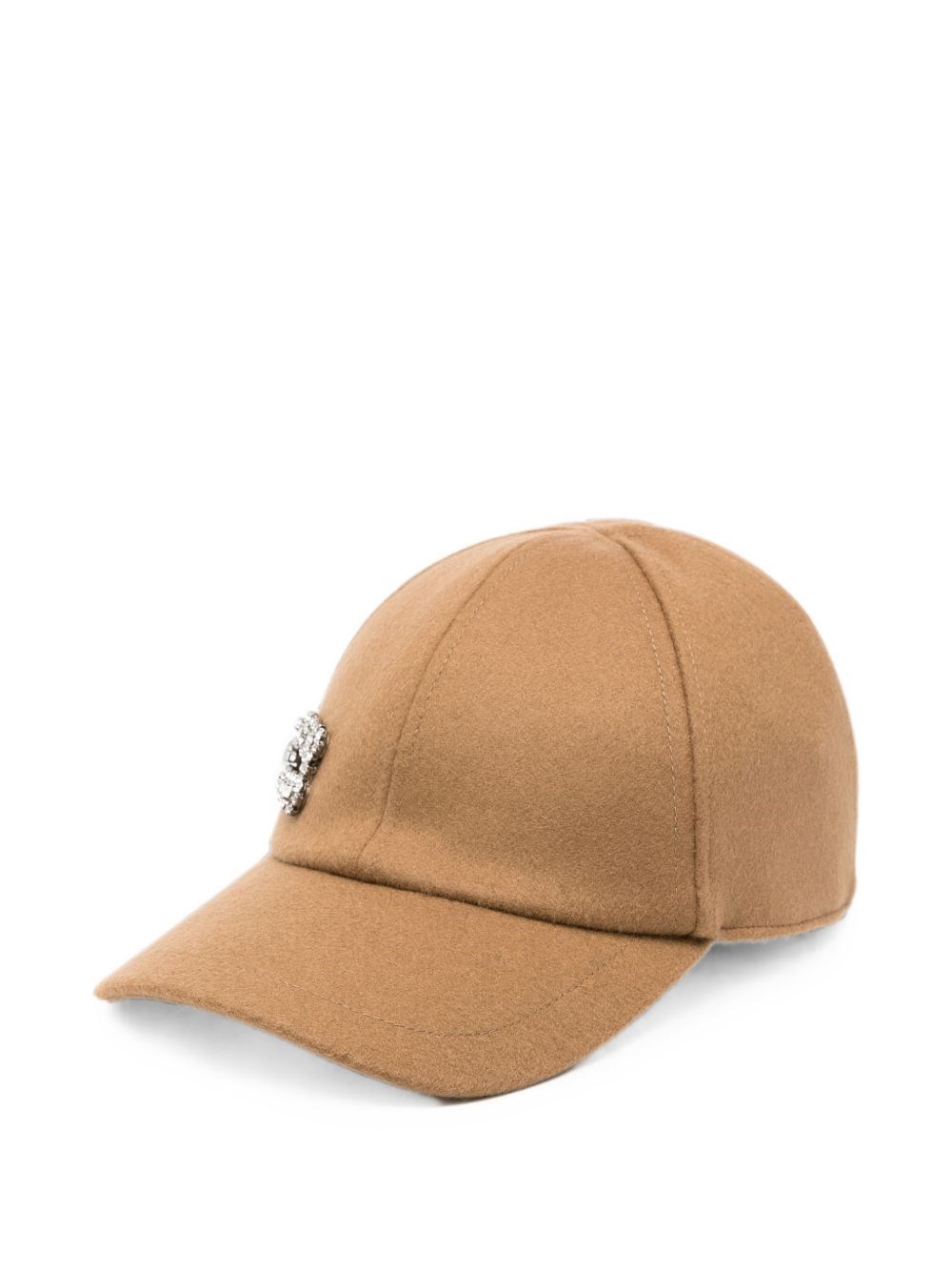 Roger Vivier Rv Flower Strass Baseball Cap