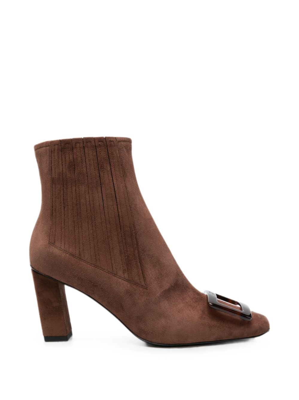 Roger Vivier Bellevivier Suede Leather Boots
