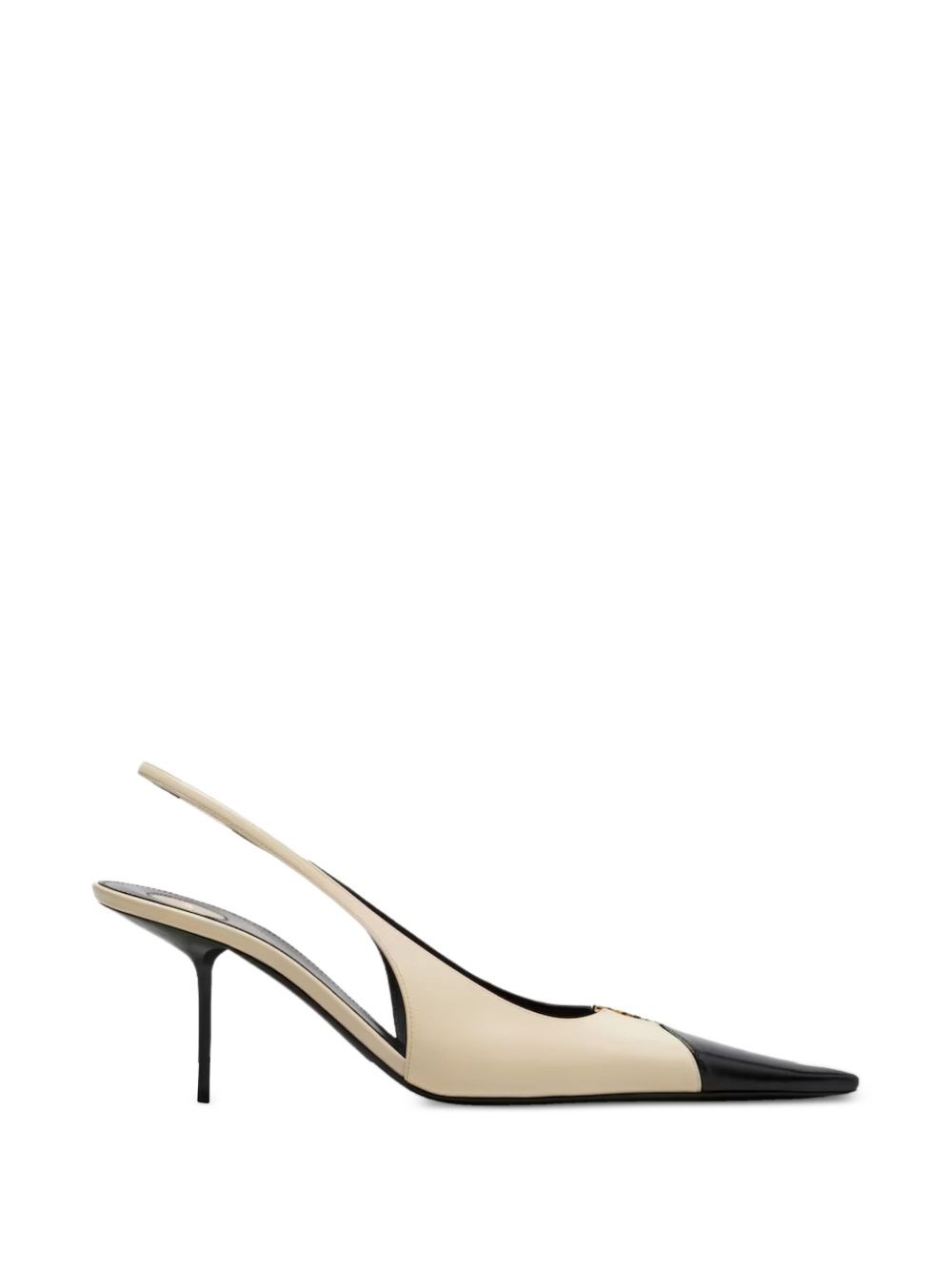 Saint Laurent Babylone Leather Slingback Pumps