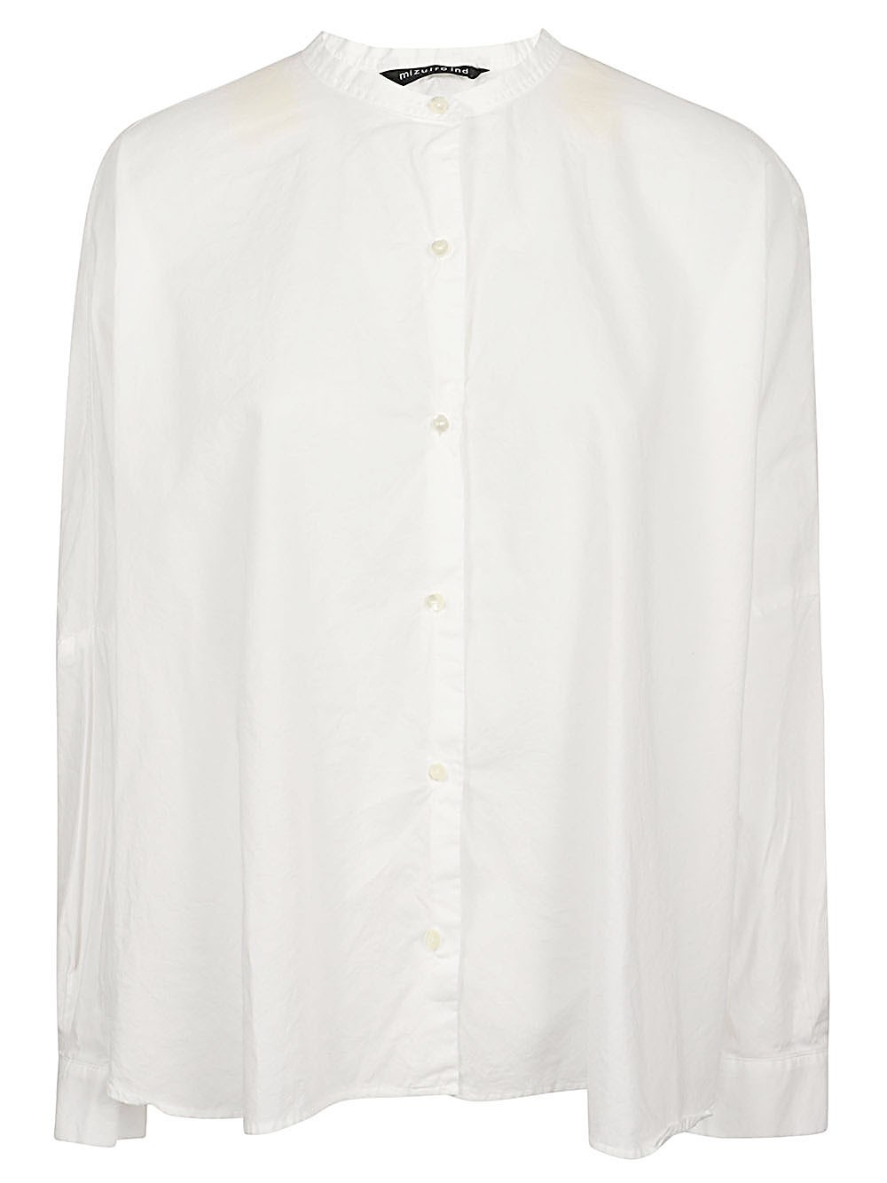 MIZUIRO Embroidered Cotton Shirt