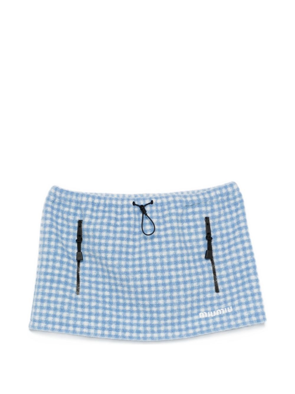 Miu Miu Wool Blend Mini Skirt