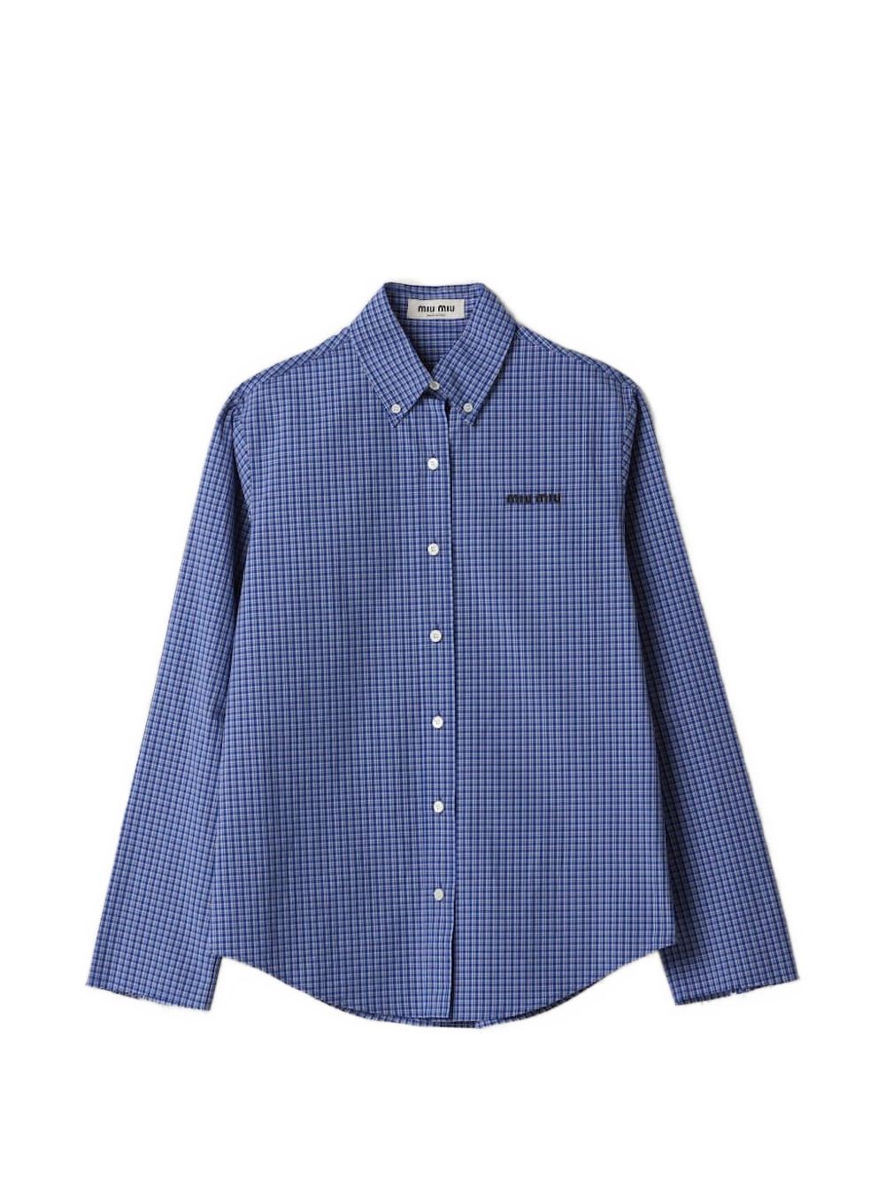 Miu Miu Checked Cotton Shirt
