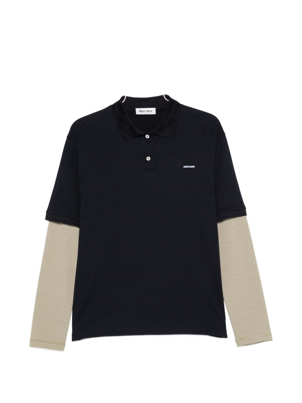 Miu Miu Cotton Layered Polo Shirt