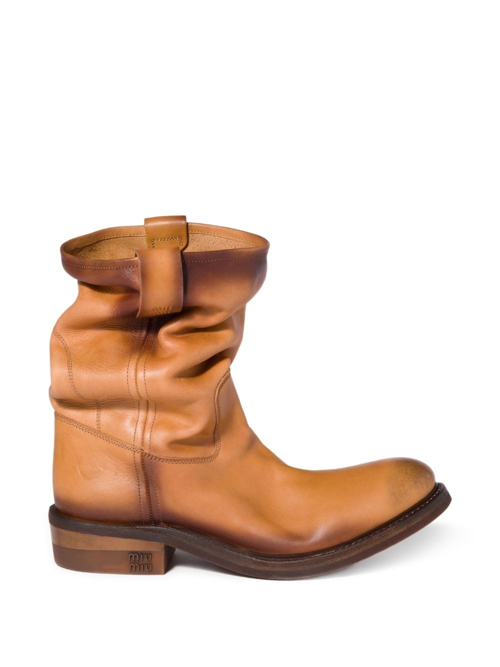 Miu Miu Foule Leather Boots