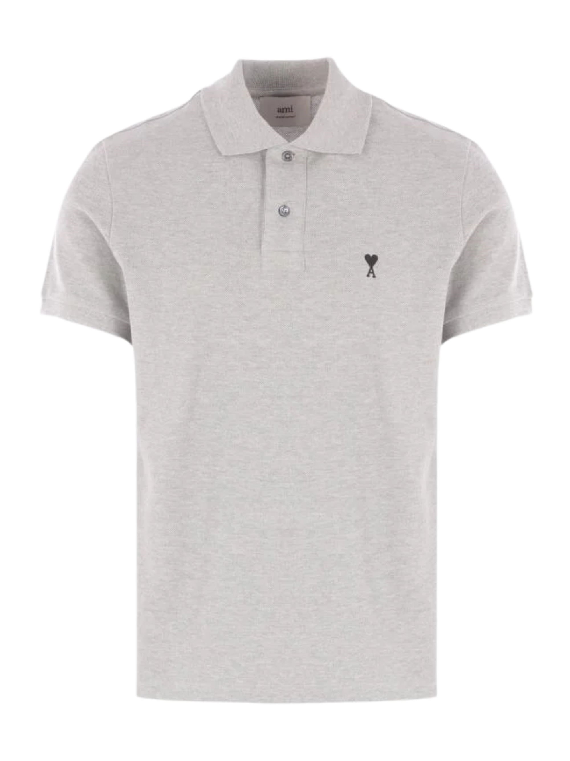 Ami Paris Ami De Coeur Cotton Polo Shirt