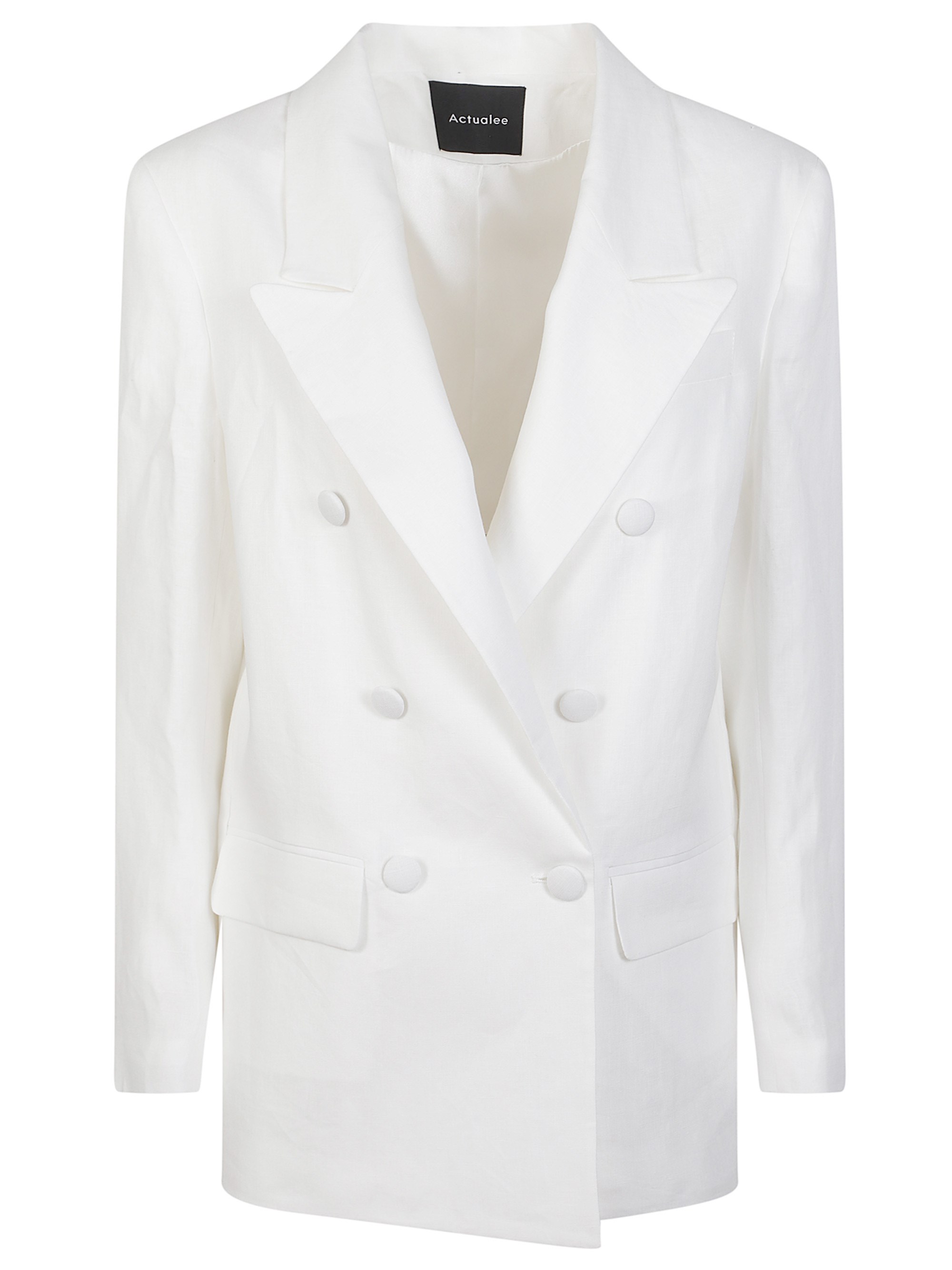 ACTUALEE Double-Breasted Blazer