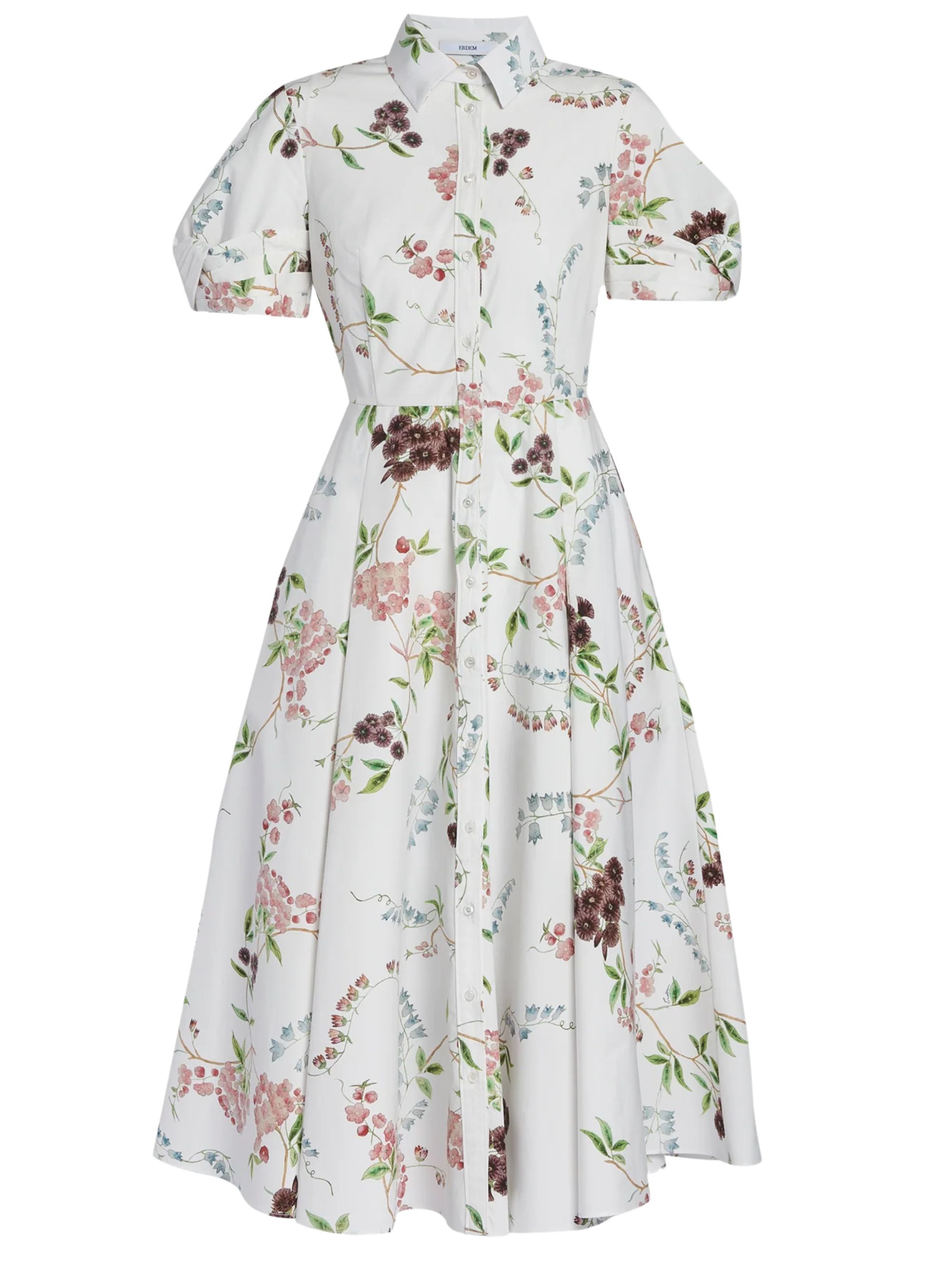 Erdem Floral Print Midi Dress