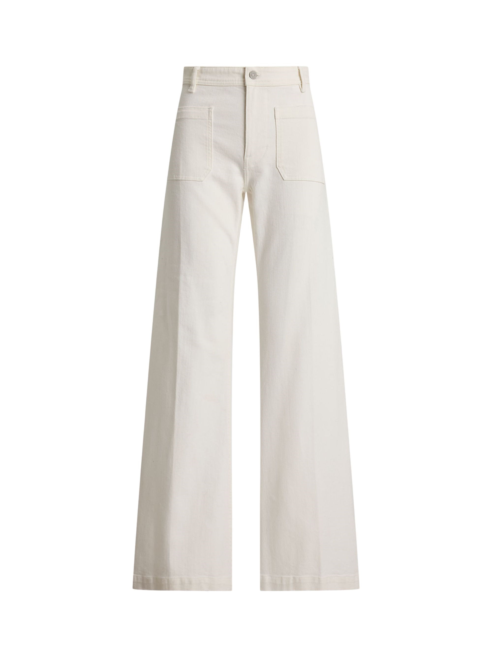 Polo Ralph Lauren Denim Trousers In White