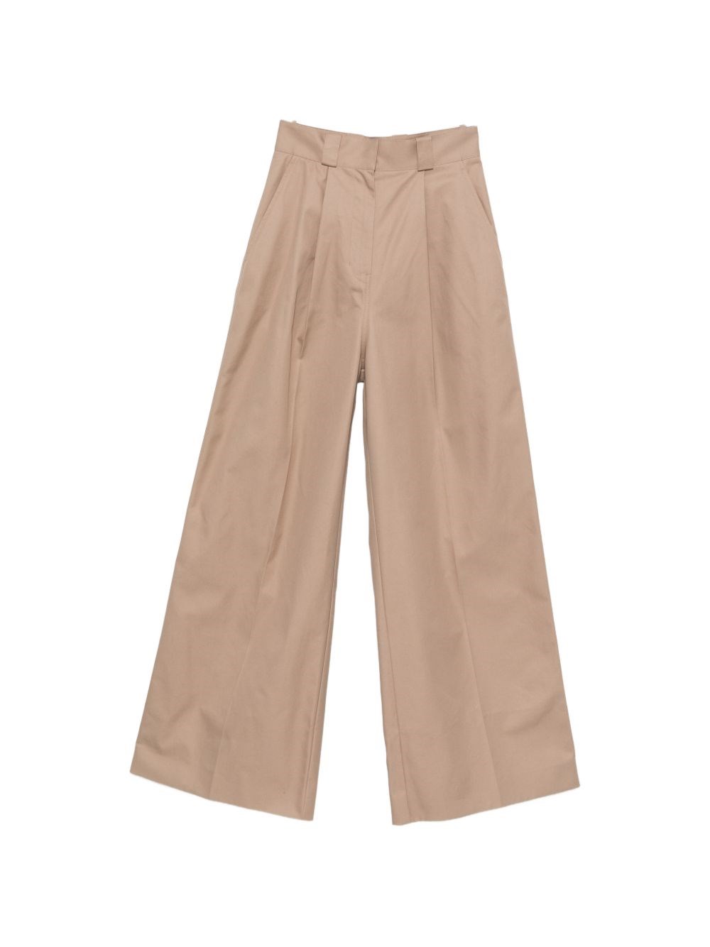 Balenciaga Cotton High-Waisted Trousers