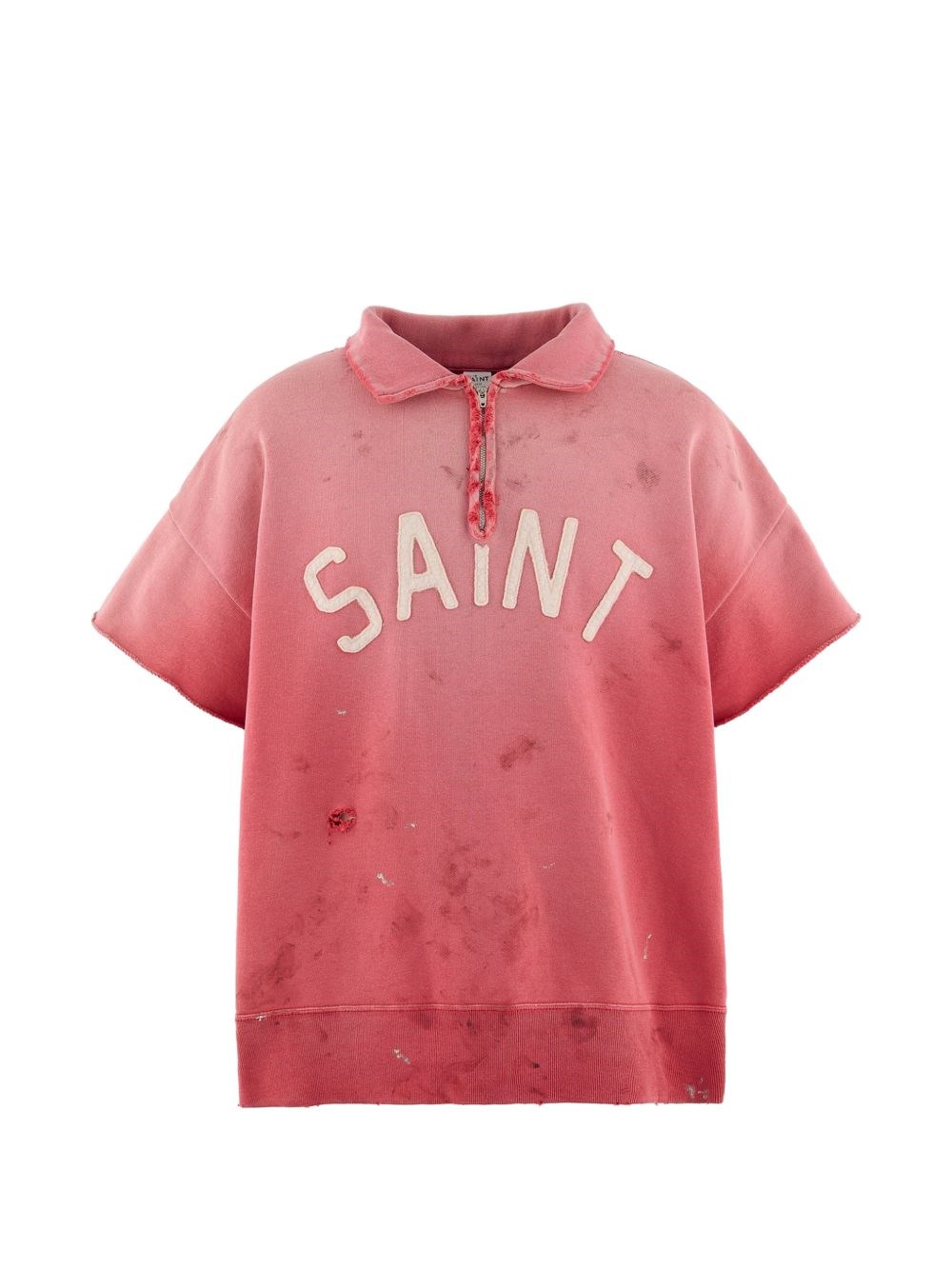 SAINT MXXXXXX Logo Cotton Polo Shirt