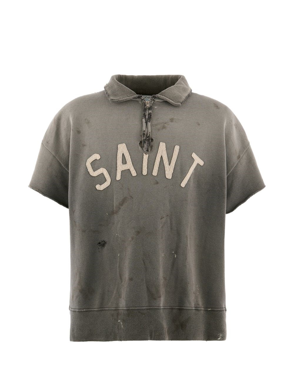 SAINT MXXXXXX Logo Cotton Polo Shirt
