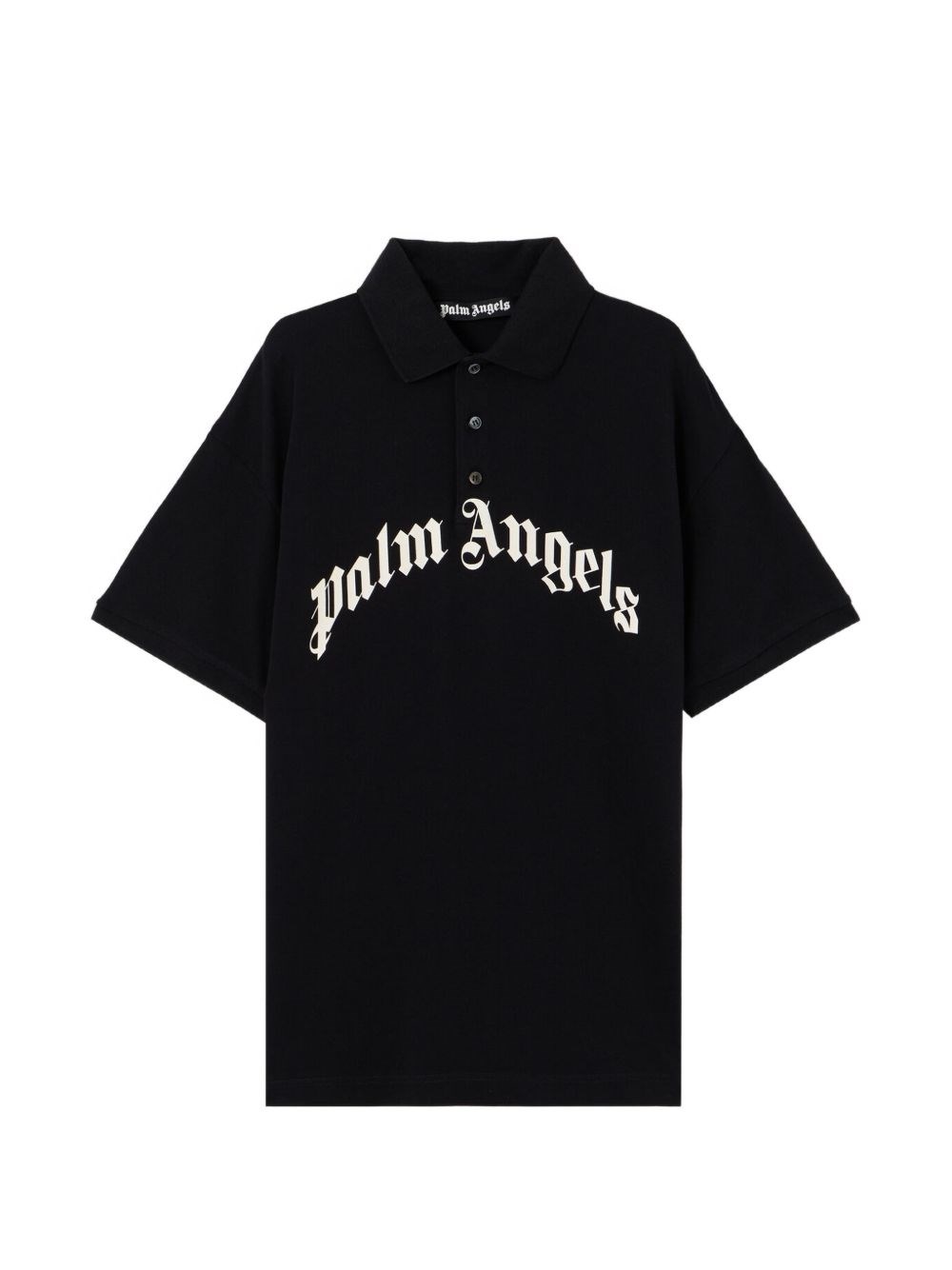 Palm Angels Logo Cotton Polo Shirt