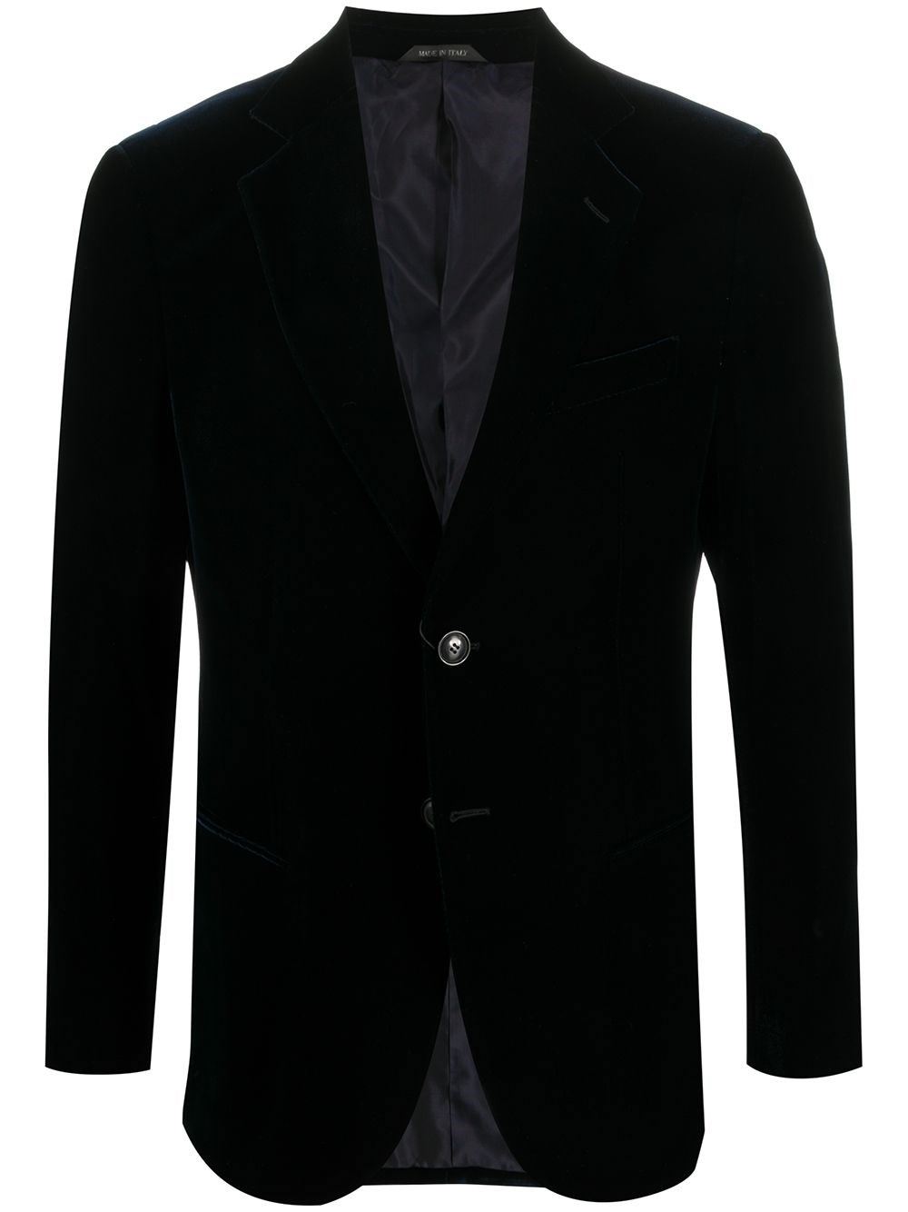 Giorgio Armani Velvet Single-Breasted Blazer Jacket