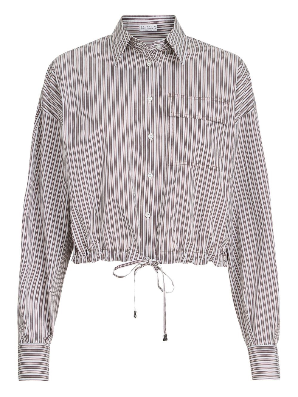 BRUNELLO CUCINELLI Brunello Cucinelli Striped Cotton Shirt　Brunello Cucinelli ストライプ コットン シャツ