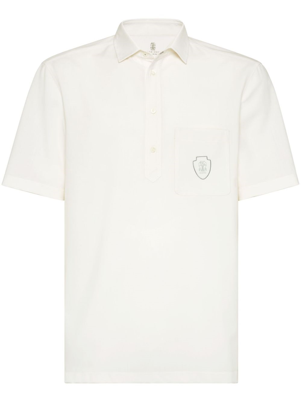 Brunello Cucinelli Logo Wool Polo Shirt