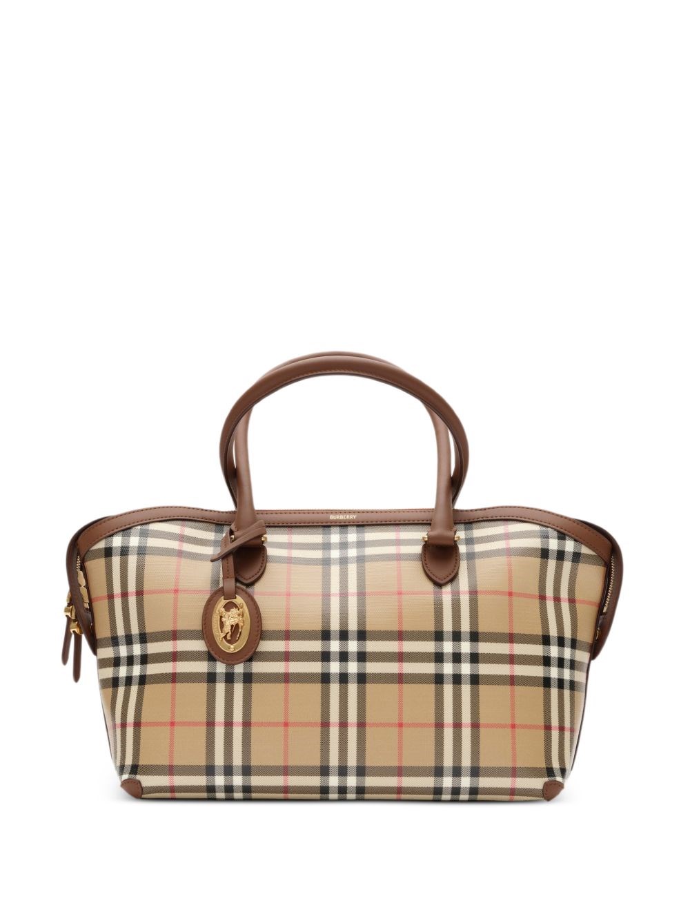 Burberry Checked Small Tote Bag