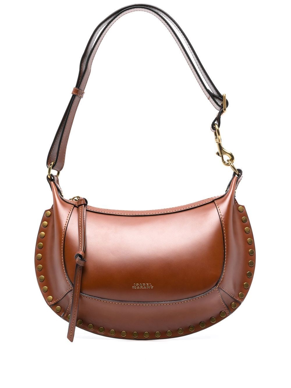 Isabel Marant Oskan Moon Leather Shoulder Bag