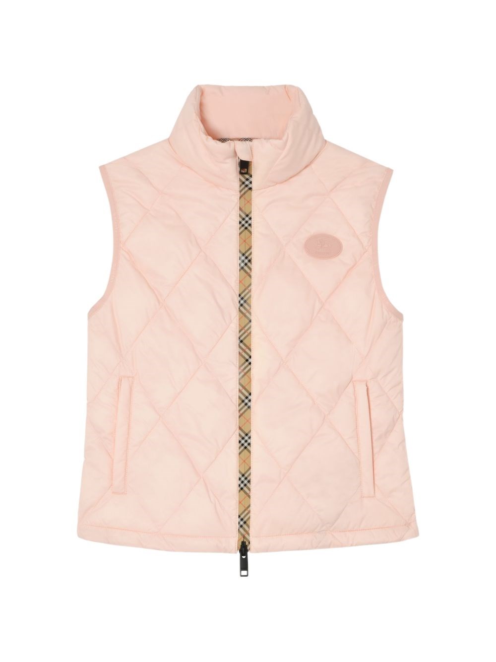 Burberry Quilted Nylon Vest — Pink