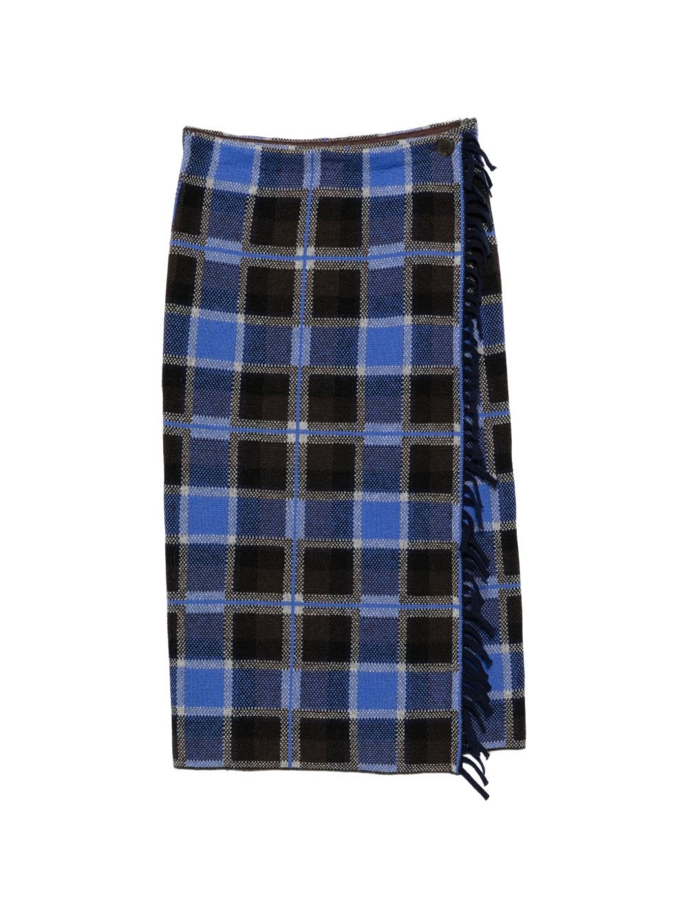 GUEST IN RESIDENCE Wool And Cashmere Tartan Skirt