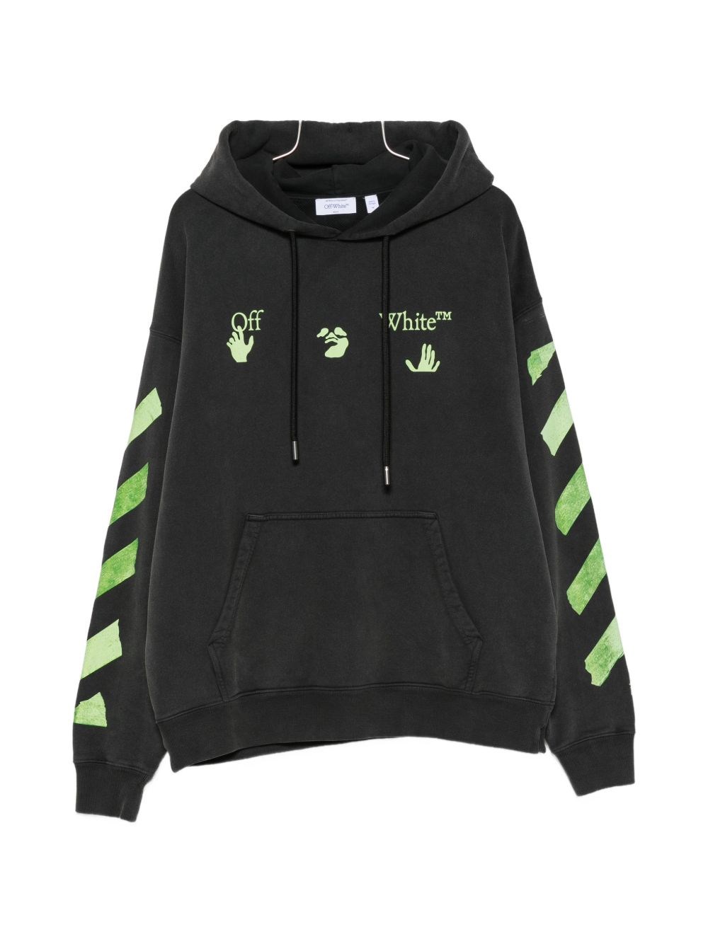 Off White Felpa In Cotone Bacco Arrow Skate