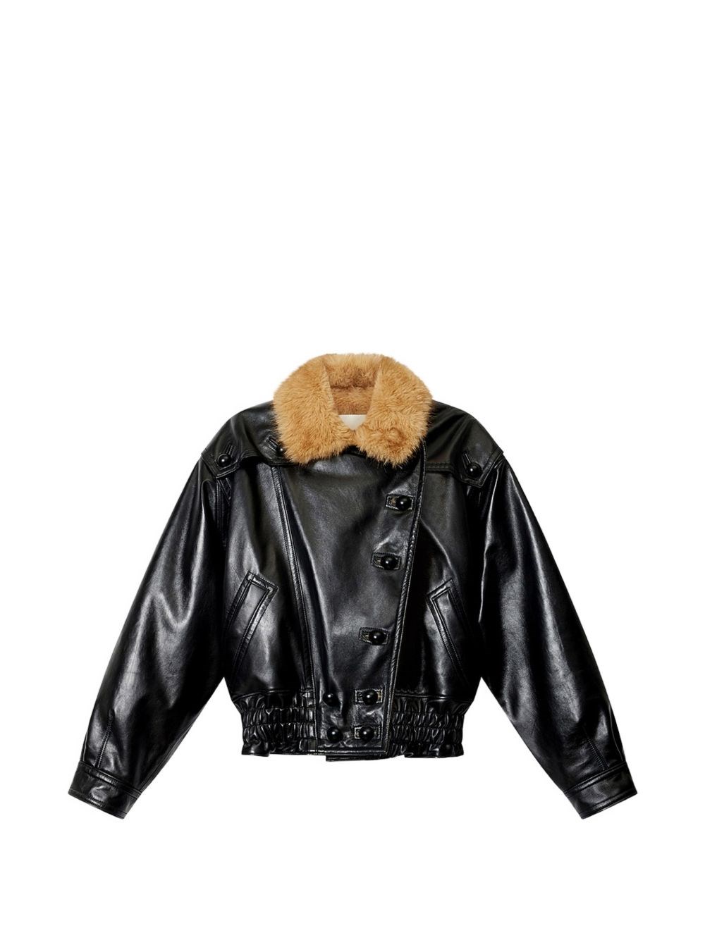 Veste Valina En Cuir - Femme - Noir - Taille40 - Isabel Marant