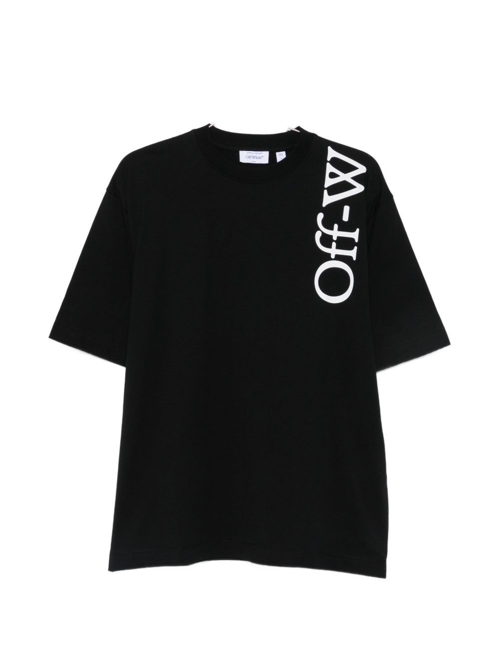Off-white Off White Vertical Bookish Skate Cotton T-shirt In Black