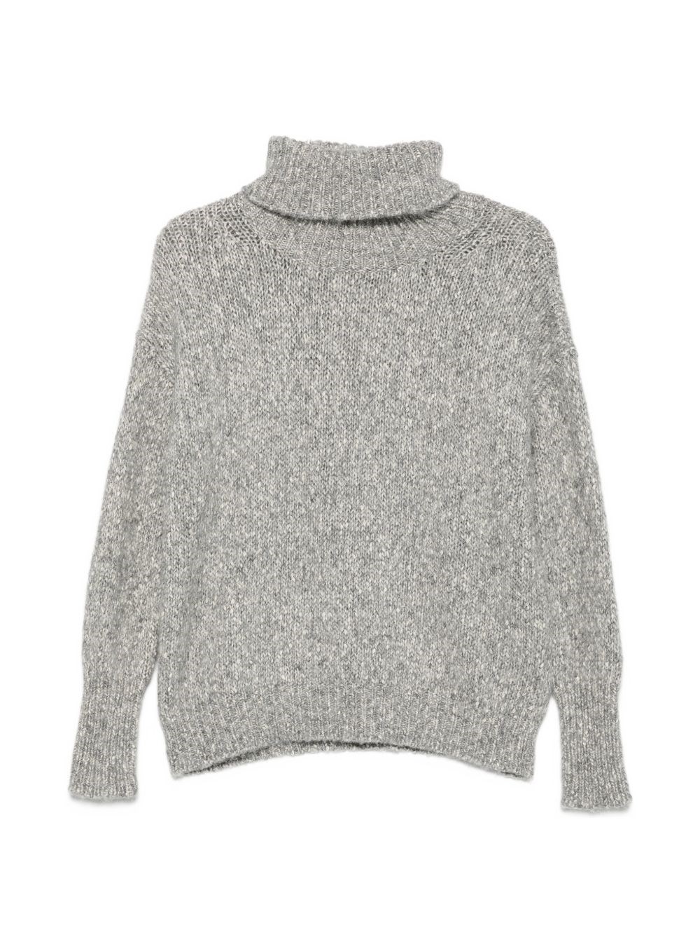 Base Cotton And Wool Turtle-Neck Sweater