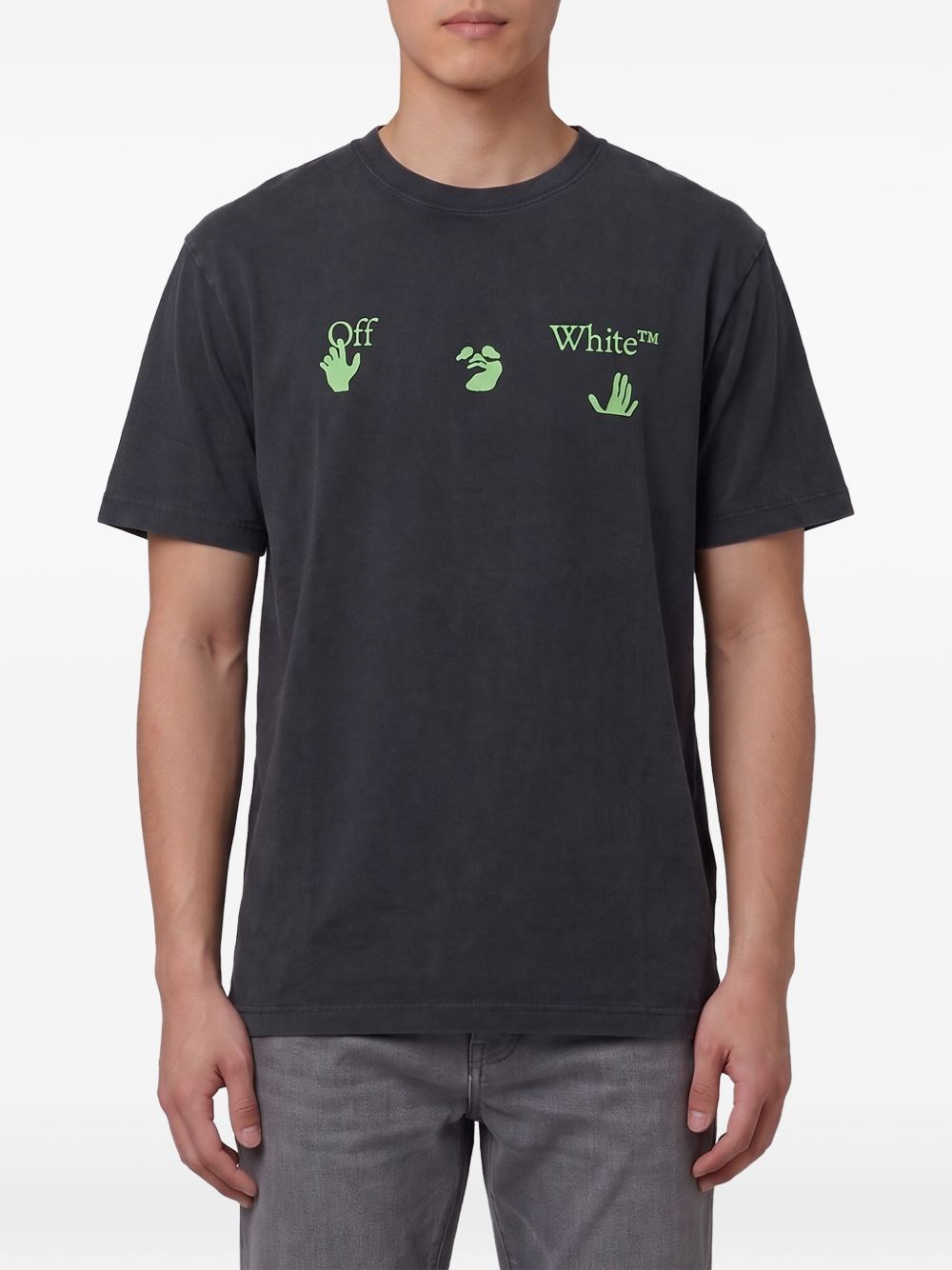 Off White Bacco Arrow Skate Cotton T-Shirt