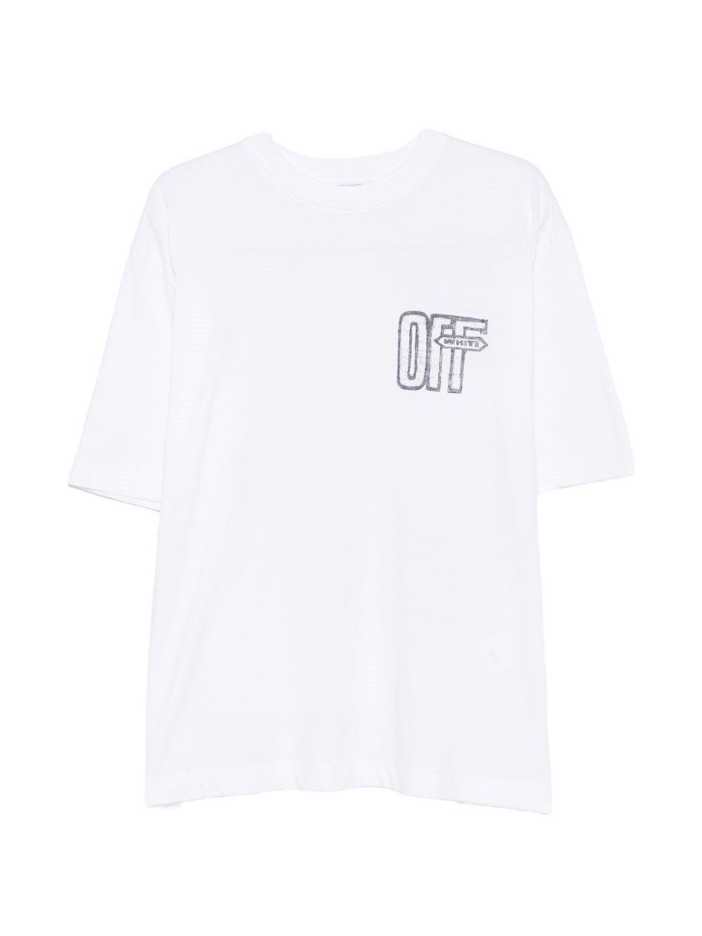 Off White Motion Arrow Skate Cotton T-Shirt