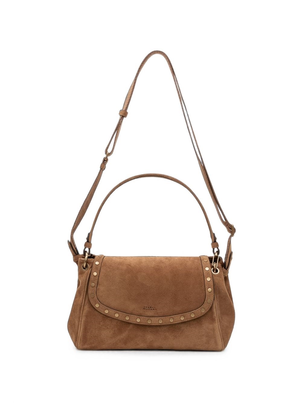 Sac Chany M En Cuir Velours - - Cognac - - Isabel Marant