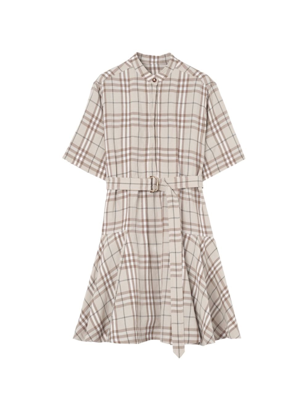 Burberry Linen Blend Short Dress