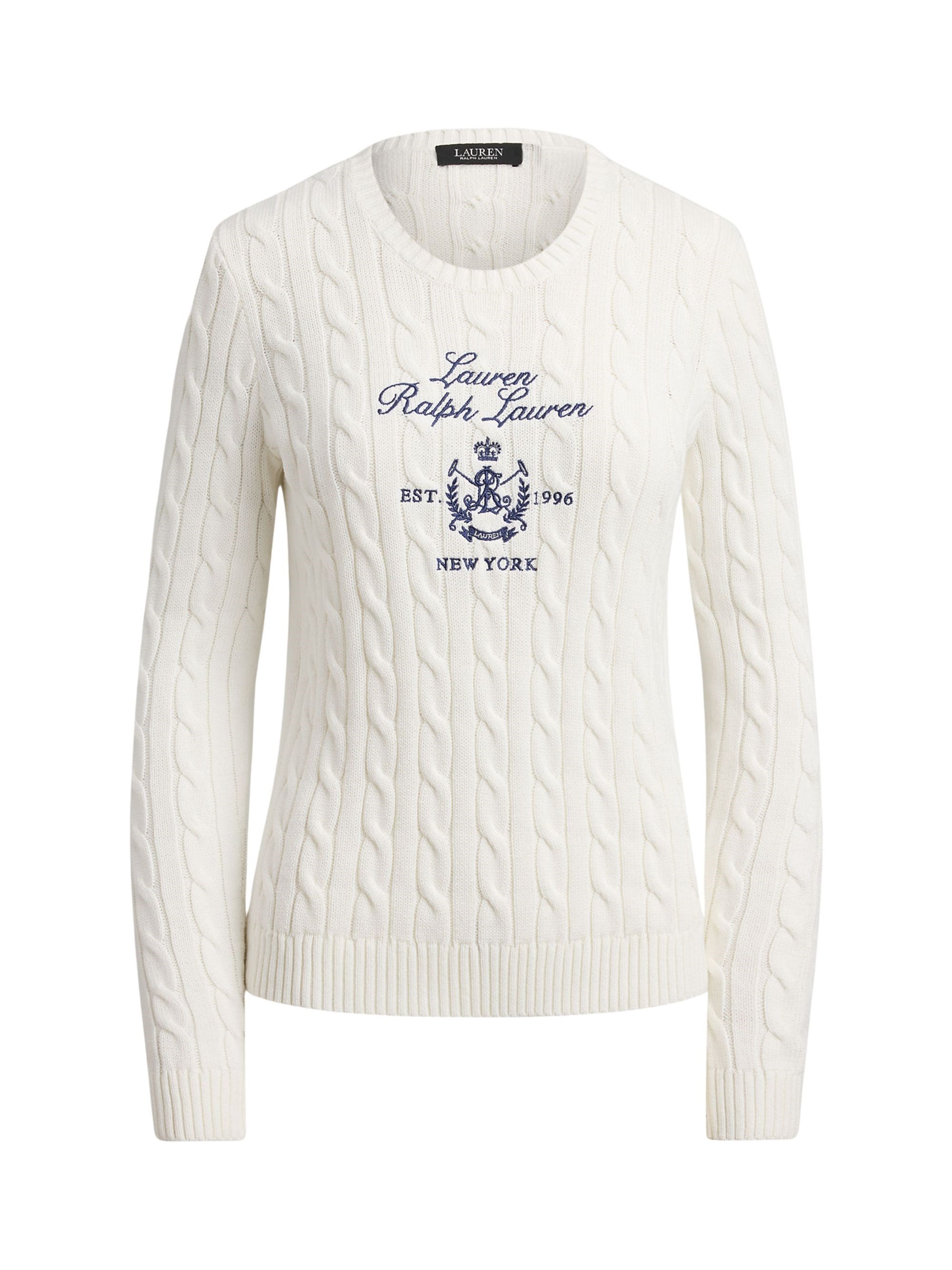 POLO RALPH LAUREN Sweater With Braids And Embroidery