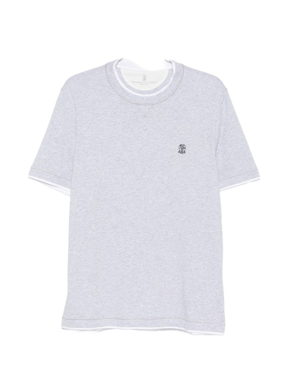 Brunello Cucinelli Logo Cotton T-Shirt