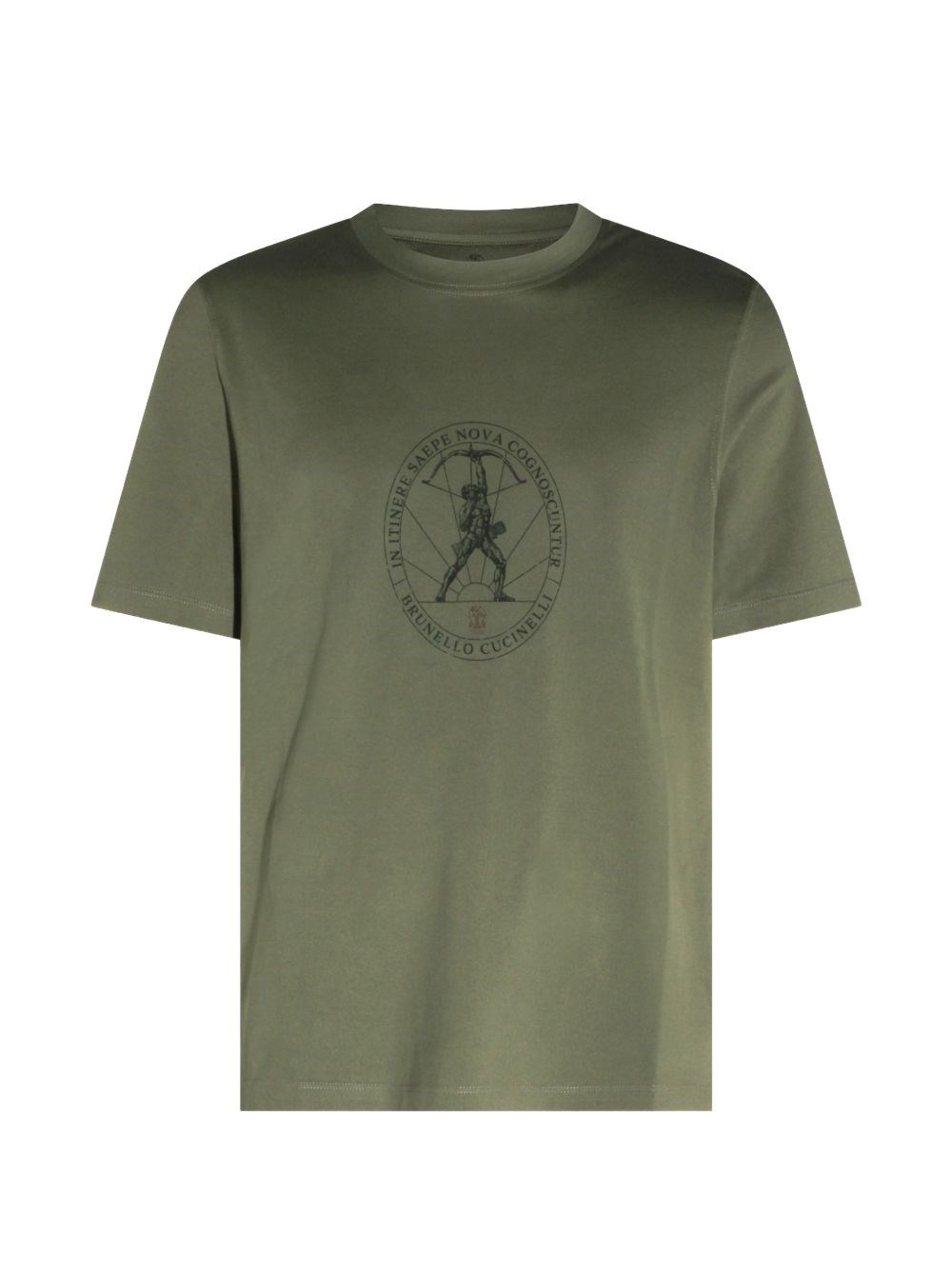Brunello Cucinelli Logo Cotton T-Shirt