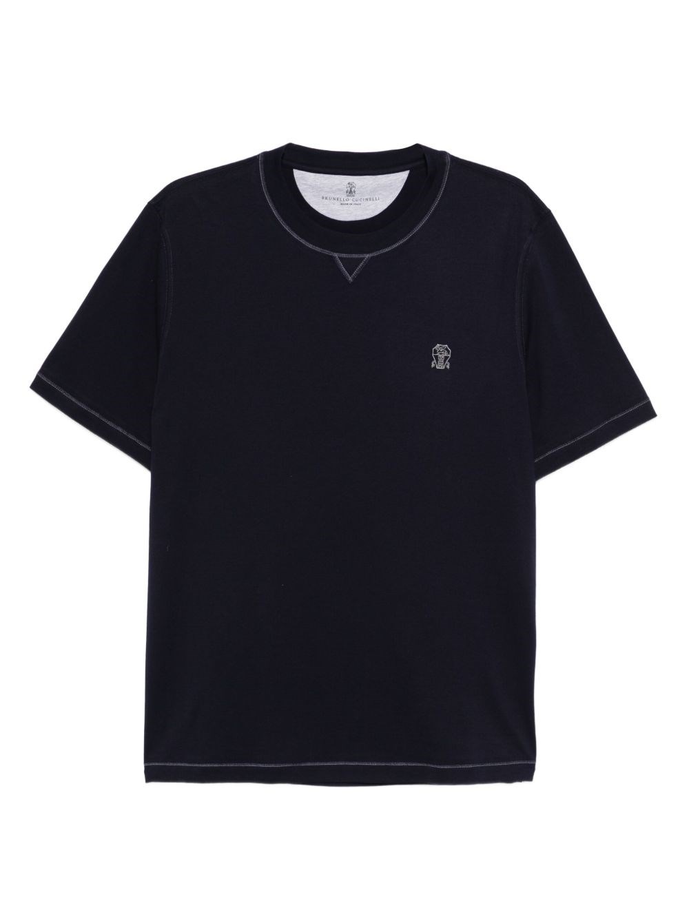 Brunello Cucinelli Logo Cotton T-Shirt