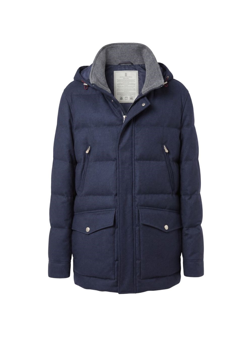 Brunello Cucinelli Wool Hooded Jacket