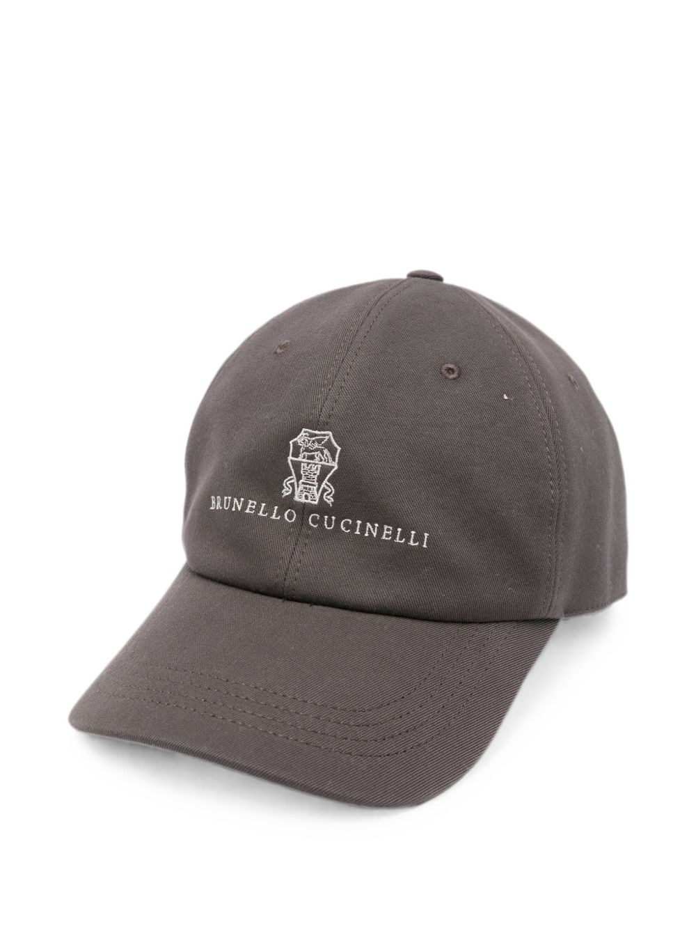 Brunello Cucinelli Logo Cotton Baseball Cap