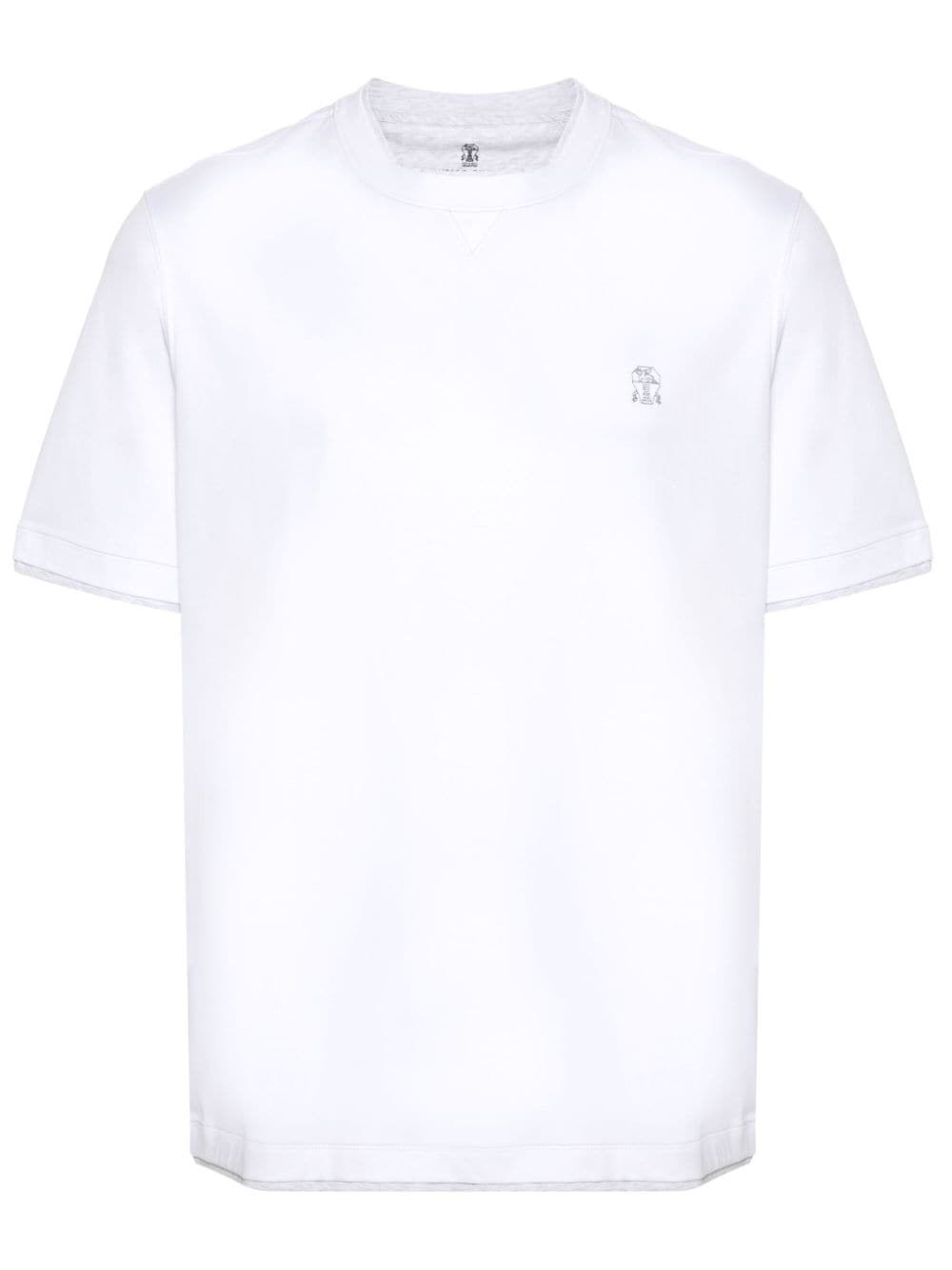 Brunello Cucinelli Logo Cotton T-Shirt