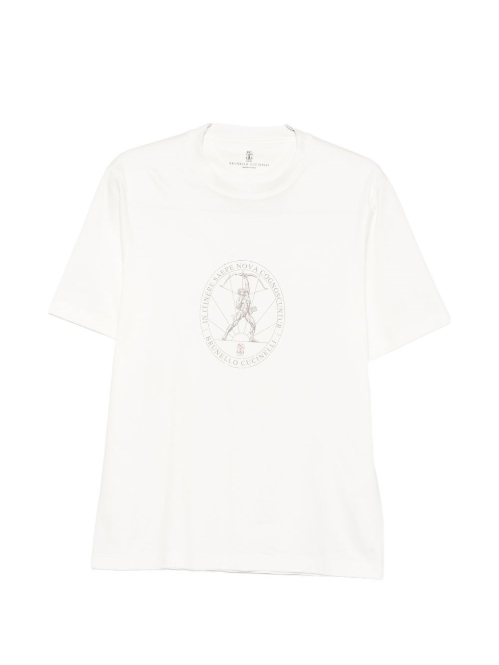 Brunello Cucinelli Logo Cotton T-Shirt