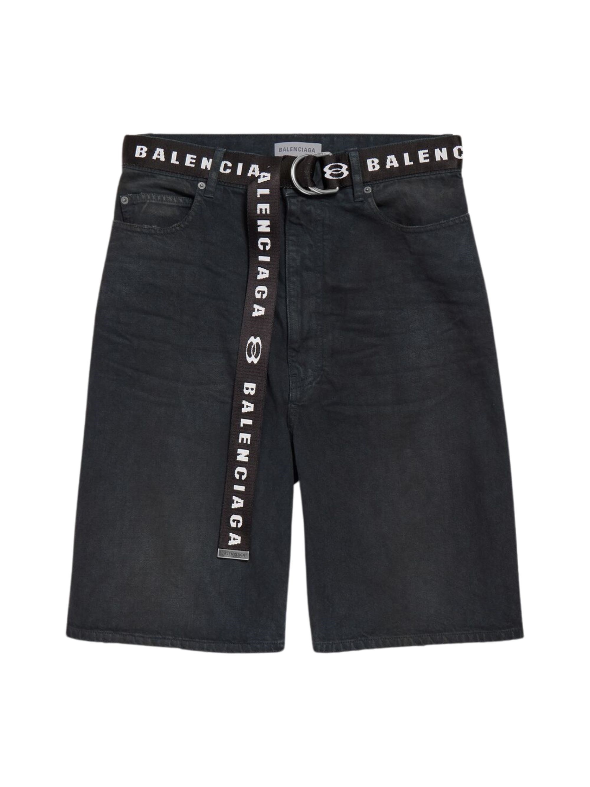 Balenciaga Denim Bermuda Shorts