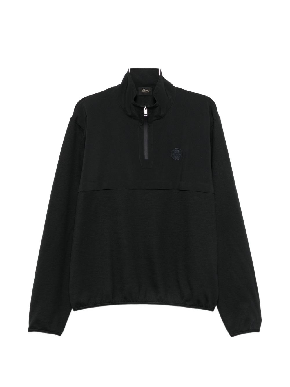 BRIONI Wool Half-Zip High Neck Sweater
