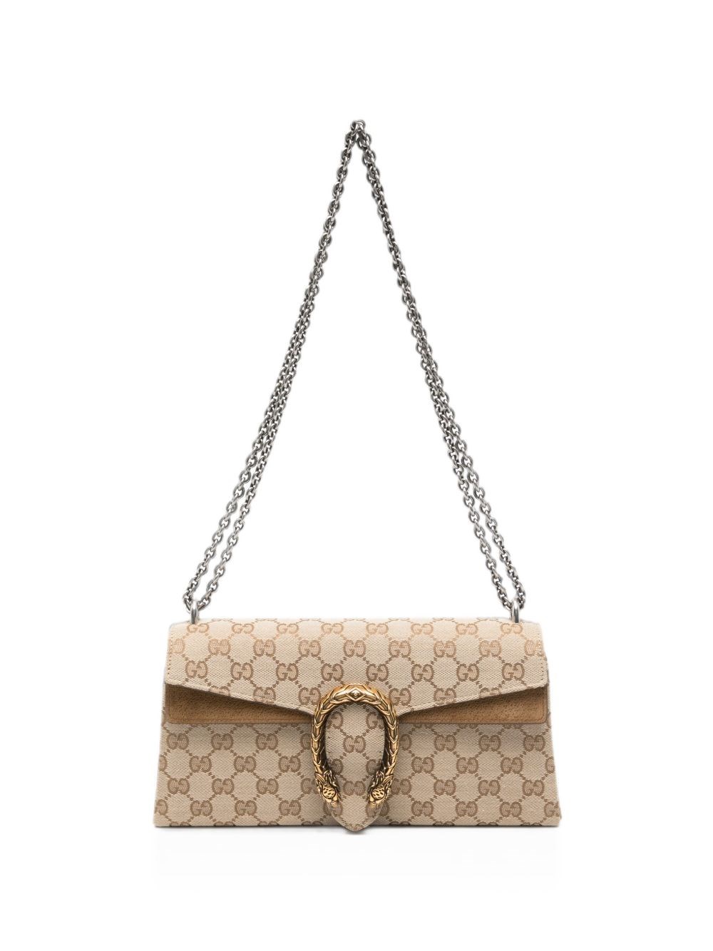 Gucci Dionysus Fabric Shoulder Bag — Beige