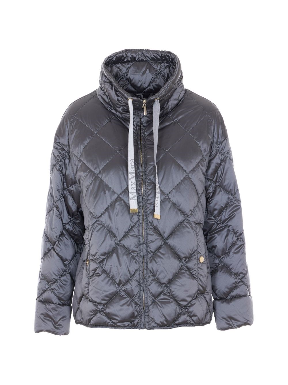 Max Mara The Cube Quilted Blouson Jacket In Grey