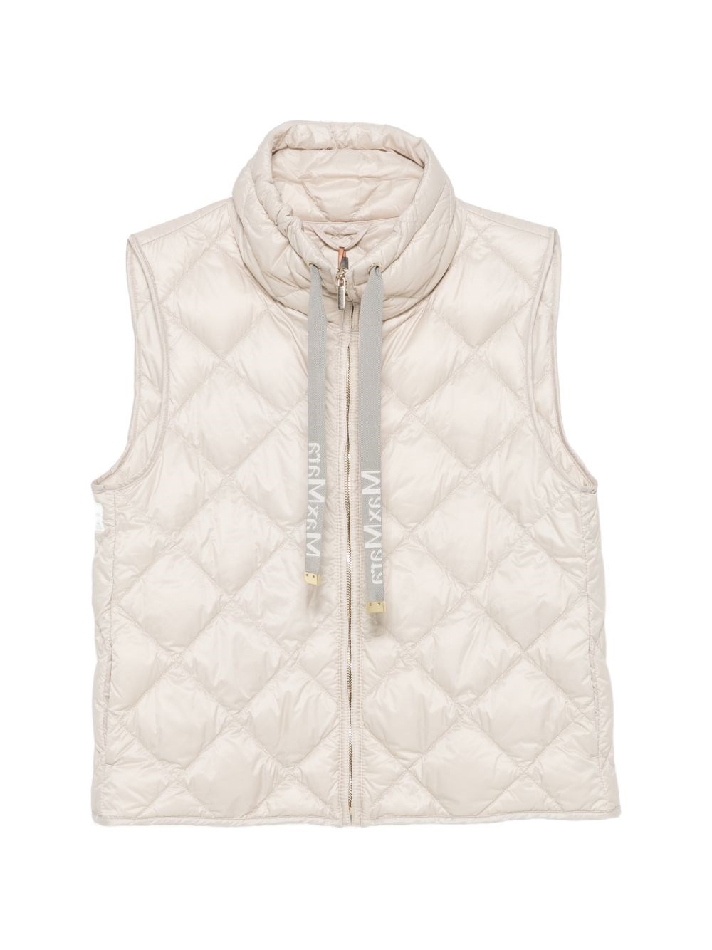 Max Mara The Cube Quilted Down Vest In Beige
