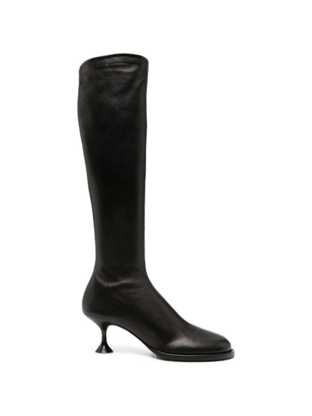 SERGIO ROSSI Leather Heel Boots