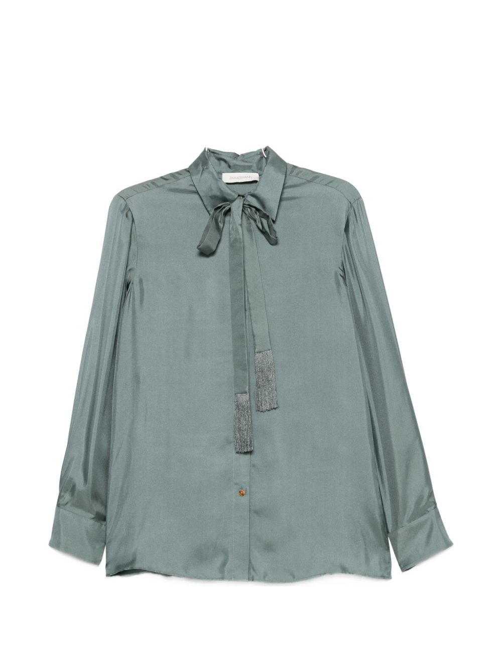 Zimmermann Silk Shirt In Grey
