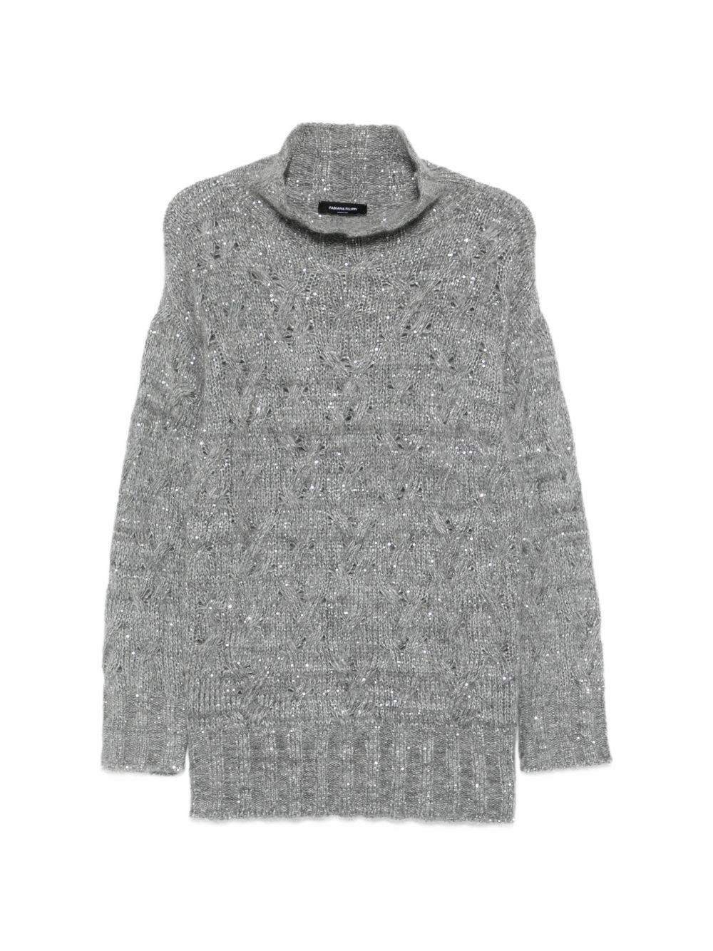 Fabiana Filippi Wool Blend Turtle-Neck Sweater
