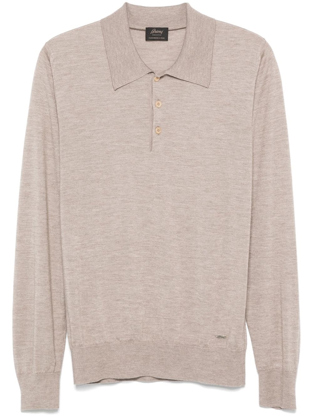 BRIONI Cashmere And Silk Polo Shirt